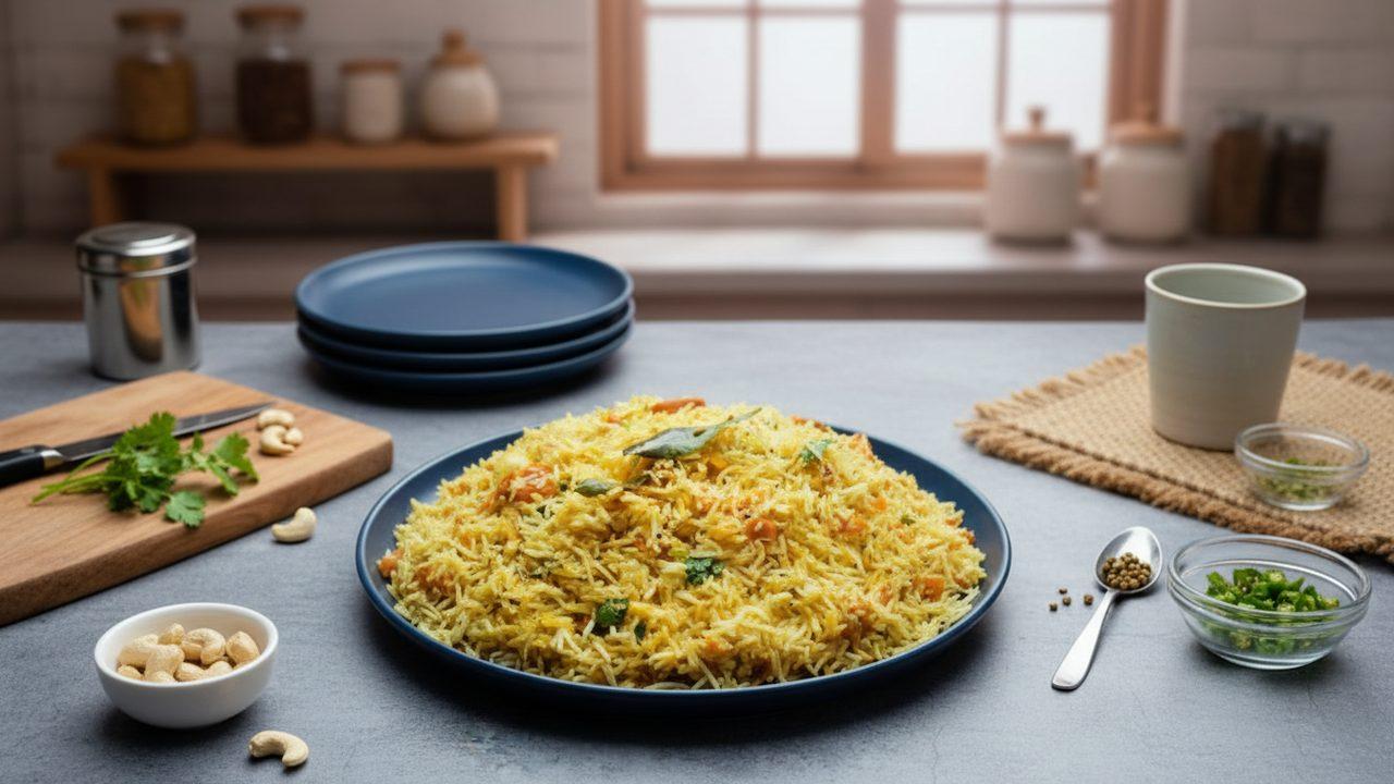 Tomato Spiced Rice – Indian Style