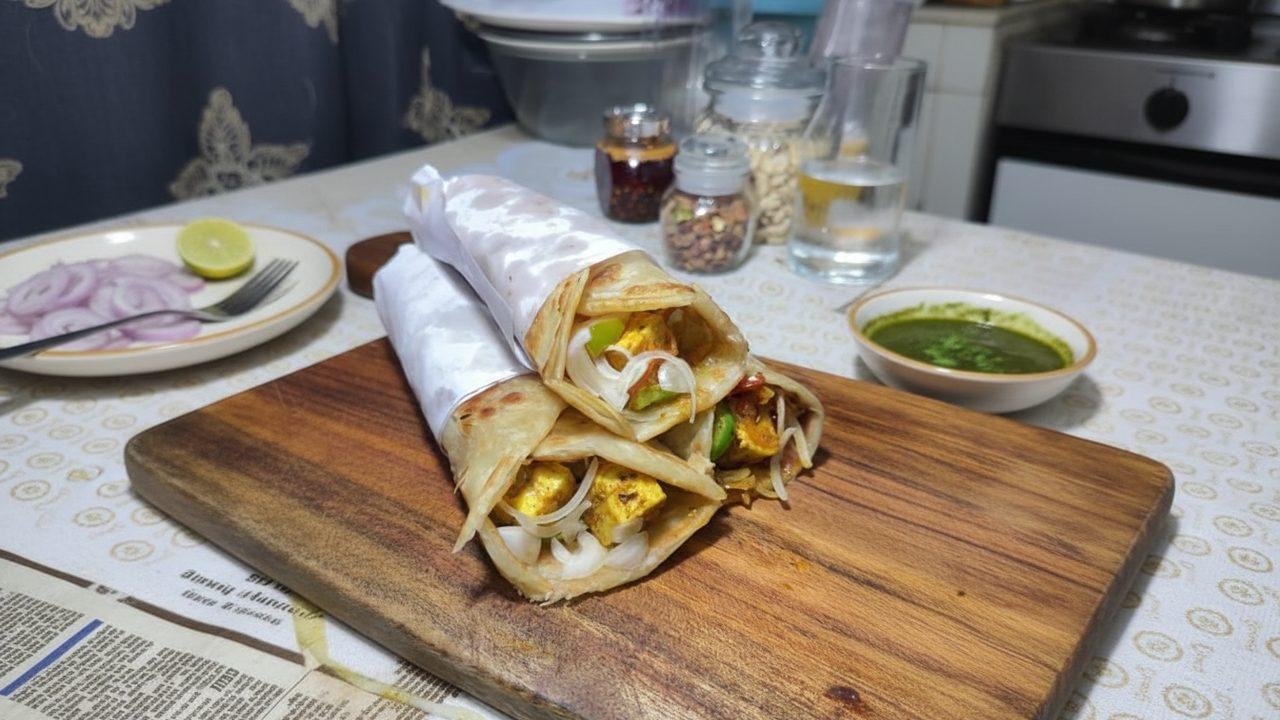 Paneer Tikka Roll – Street Style