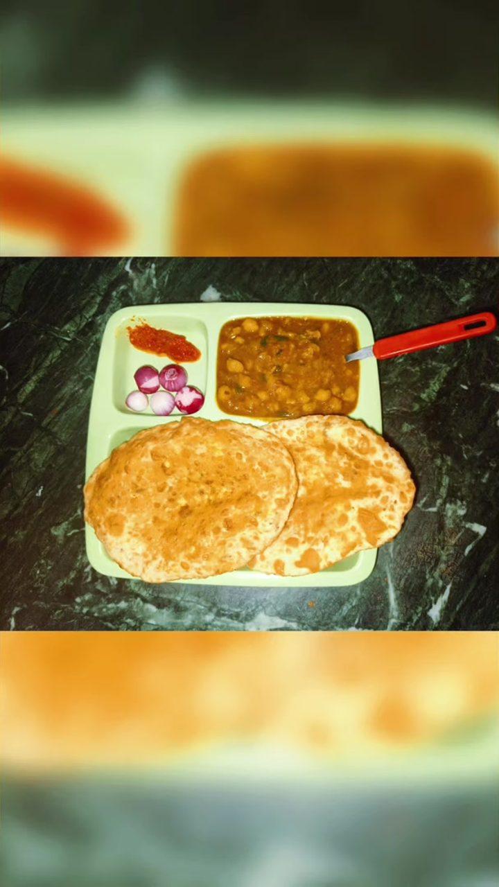Paneer Stuffed Bhature - Indian