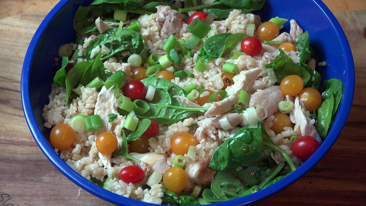 Easy Chicken and Rice Salad – Warm Salad