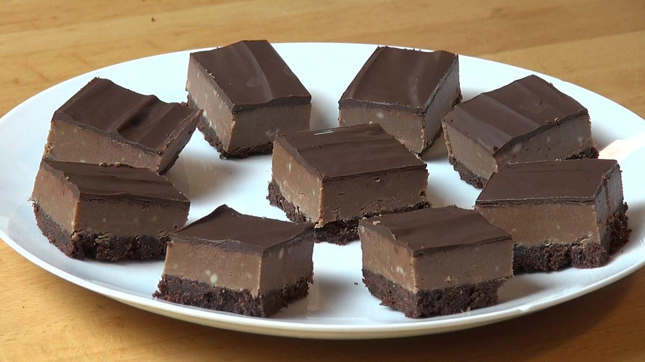 No-Bake Chocolate Peanut Butter Squares – Sweet Treat
