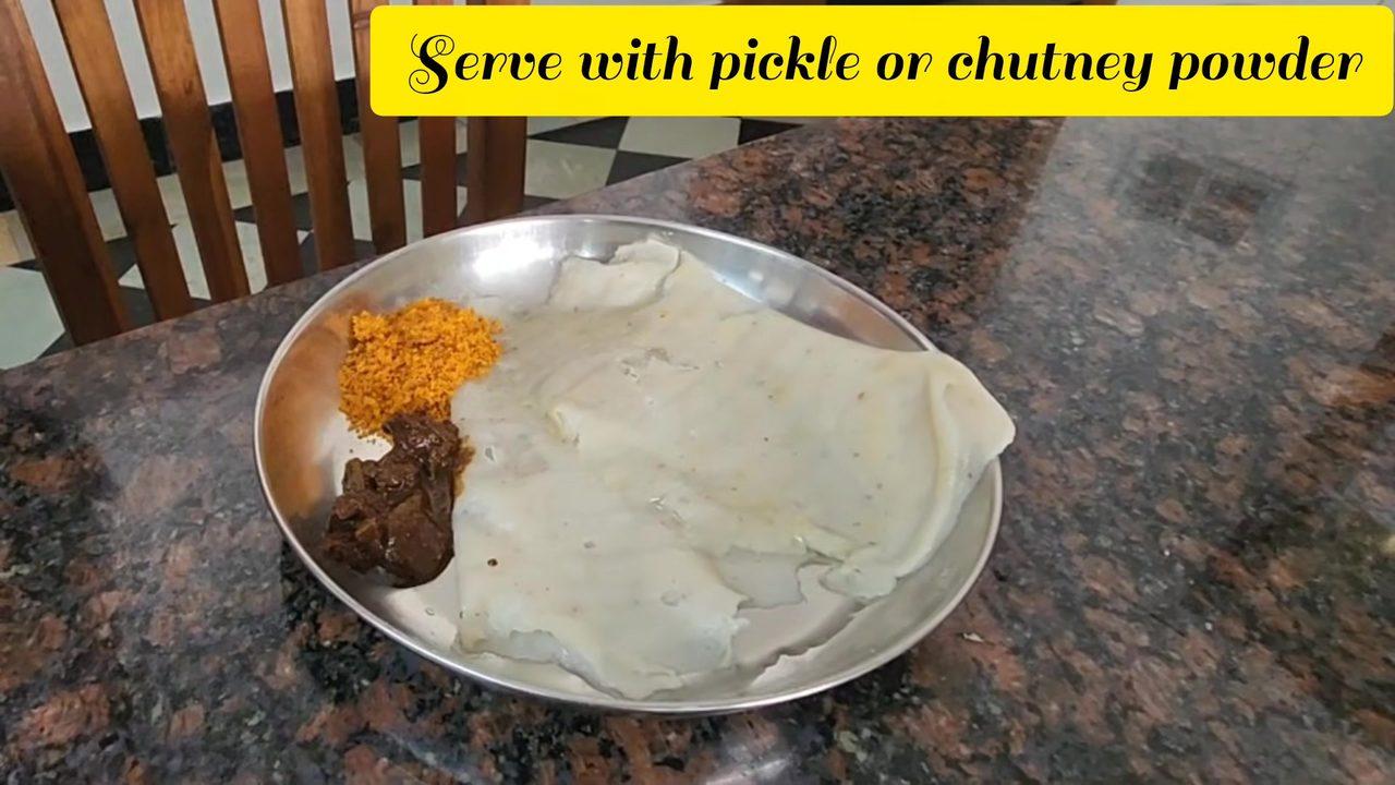 Kapti – Steamed Banana Leaf Pancake