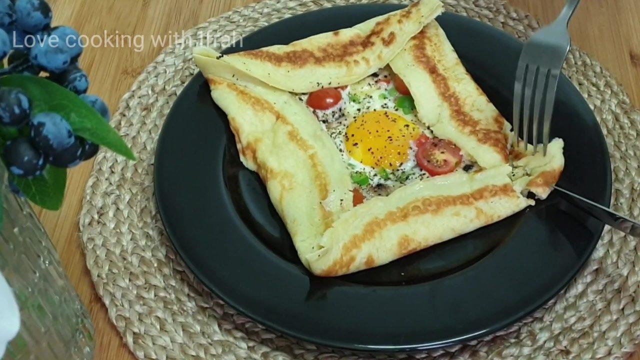 Quick Egg Crepe Pocket