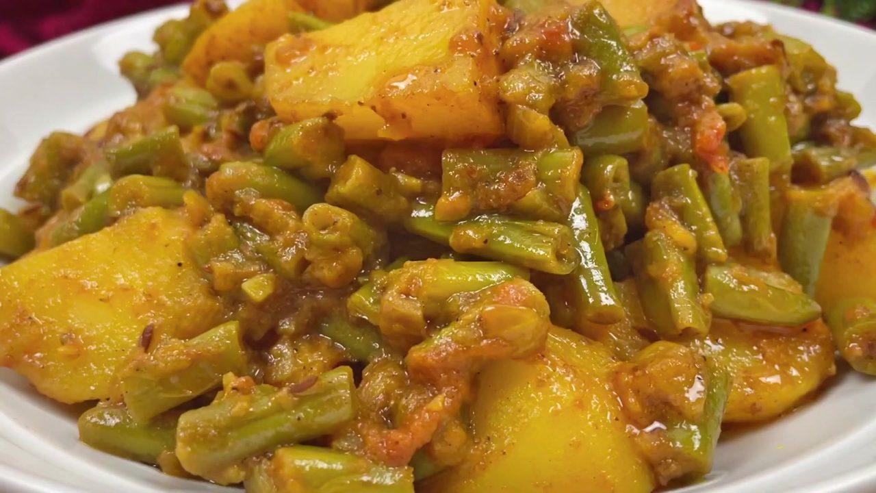 Aloo Beans Sabzi - Indian Style