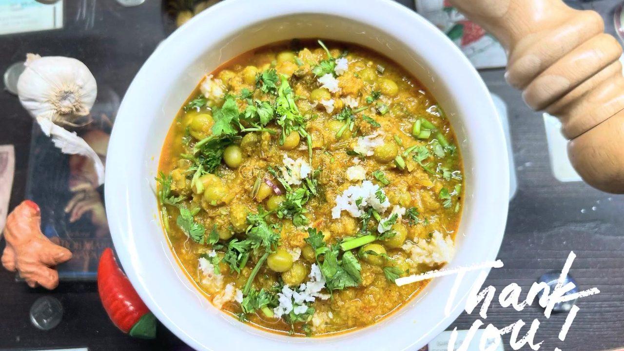 Green Vatana Usal - Maharashtrian Style
