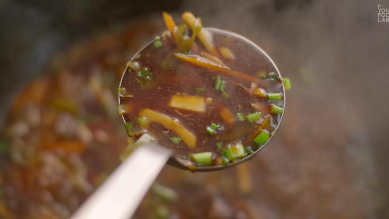 Restaurant Style Veg Hot & Sour Soup