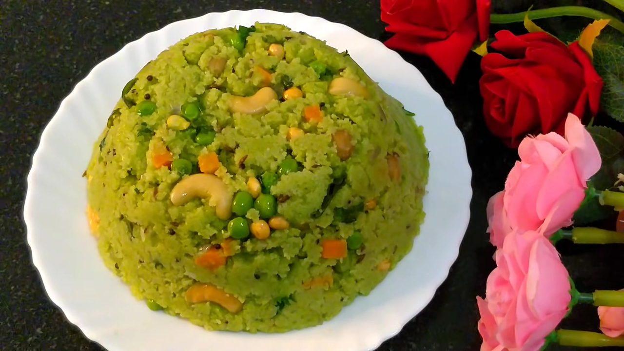Healthy and Tasty Spinach Upma