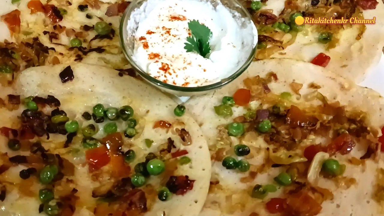 Urad Dal and Rice Cheela with Vegetables