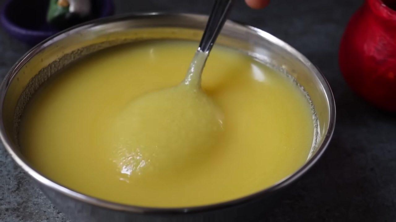 Homemade Ghee from Milk Cream (Malai)