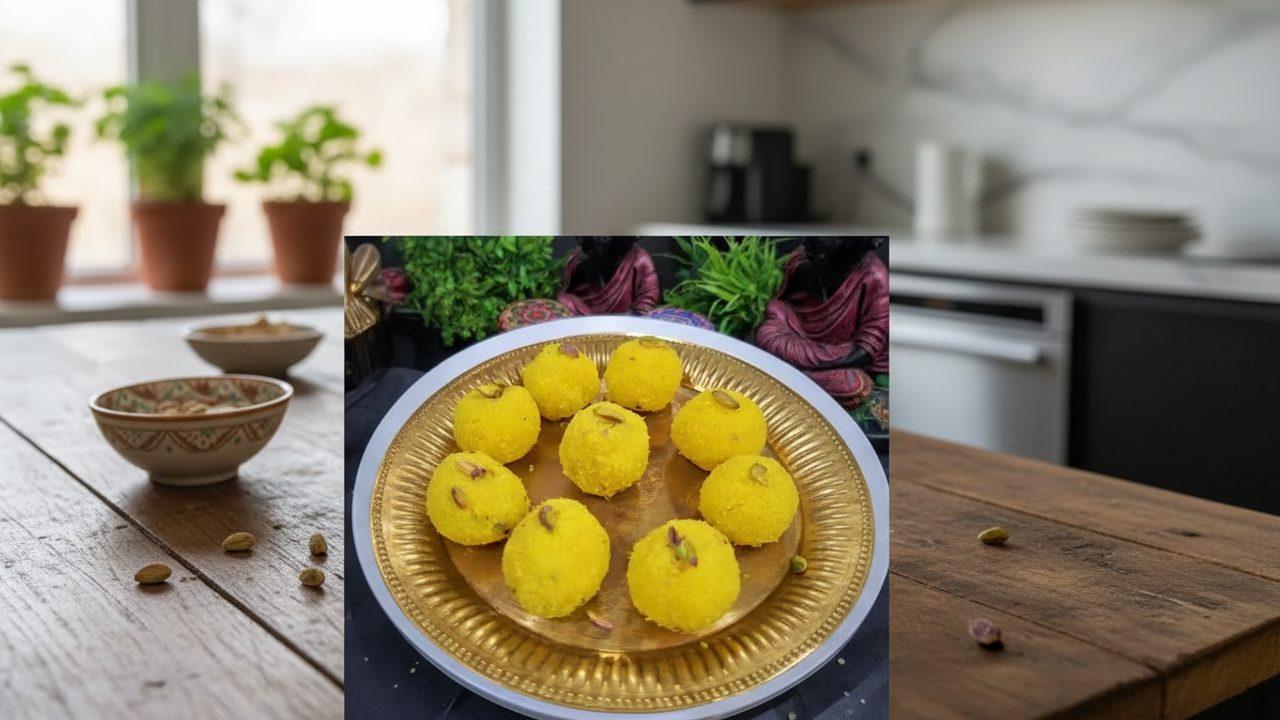Instant Coconut Milk Laddus for Ganesh Chaturthi