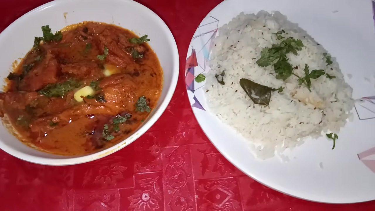 Butter Chicken with Jeera Rice
