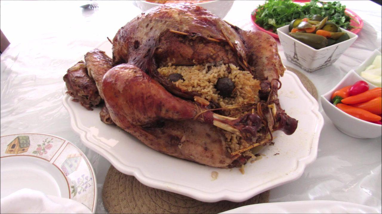 Biryani Stuffed Turkey Roasted in Plastic Bag Iraqi Style
