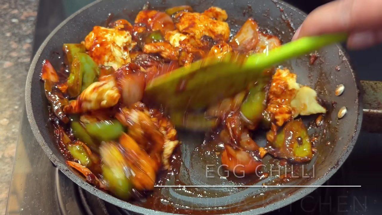 Egg Chilli – Indo-Chinese Style