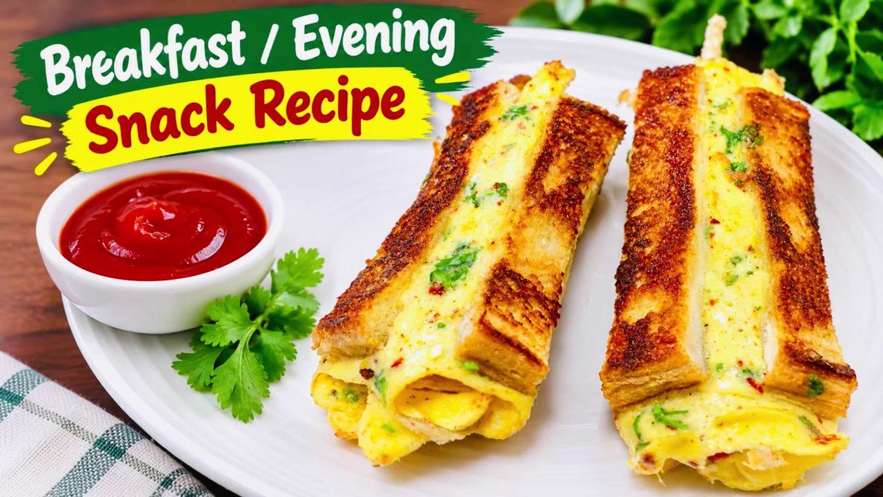 Cheesy Egg Bread Sticks – Quick Snack