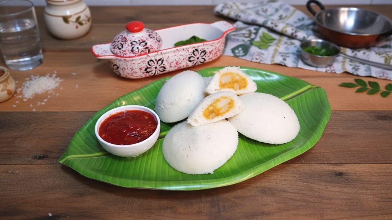 Stuffed Suji Idli Recipe - Healthy & Delicious Breakfast