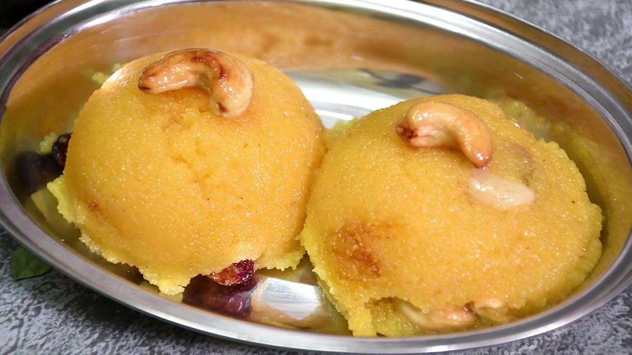 Pressure Cooker Rava Kesari - South Indian Style