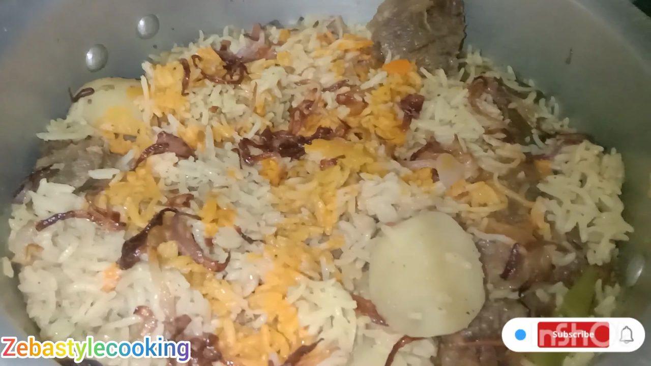 Mutton cooker biryani