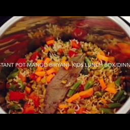 Instant Pot Mango Biryani - Kids Lunch Box/Dinner