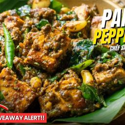 Paneer Pepper Fry – South Indian Style