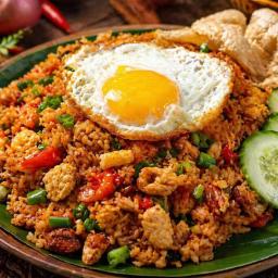 Nasi Goreng Kampung - Malaysian/Indonesian Style Fried Rice