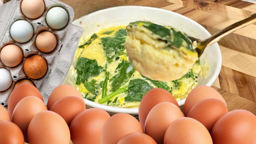1-Minute Microwave Gyeran-jjim with Spinach