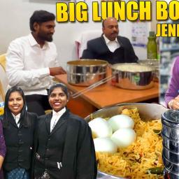 Lunch Box Recipe for Lawyers | Fish Curry | Prawn Biriyani | Fish Fry | Rasam | Curd Raita | Jeni's Kitchen