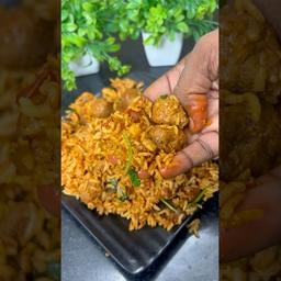 Soya Chunks Variety Rice - South Indian Style