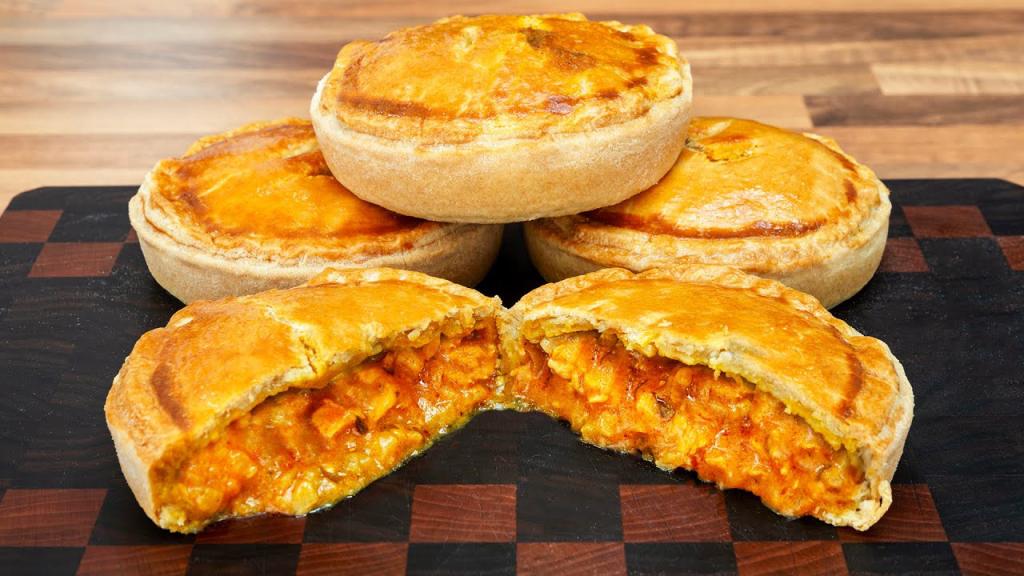 4 Individual Chicken Tikka Pies – Shortcrust Pastry