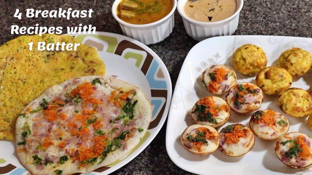 4 Quick & Easy Breakfast Recipes from Idly Batter
