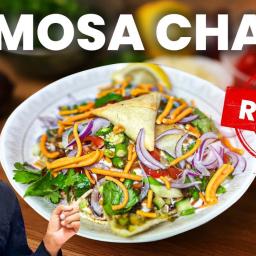 Samosa Chaat - Homemade Indian Street Food Classic