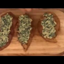 Stuffed Chicken Fillet with Spinach and Cheese