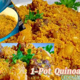 Low-Carb, High-Protein Biryani with Quinoa, Meatballs & Chicken