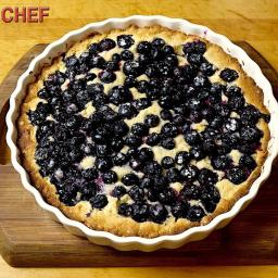 Finnish Style Blueberry Pie