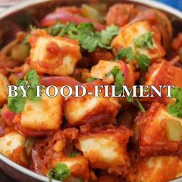 Chilli Paneer - Indo-Chinese Style