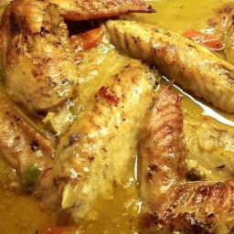 Smothered Baked Turkey Wings in Gravy