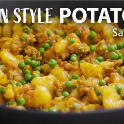 Aloo Matar (Potato and Peas) - Indian Style