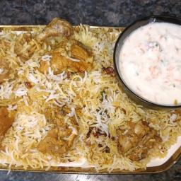 Zafrani Chicken Biryani - Hyderabadi Style