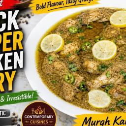 Black Pepper Lemon Chicken Curry – Pakistani Style