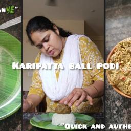 Curry Patta Podi (Dry Chutney) - South Indian Style
