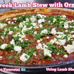 Greek Lamb Stew with Orzo (Youvetsi)