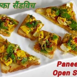 Paneer Tikka Open Sandwich