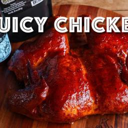 Juiciest Smoked BBQ Chicken (Spatchcocked)