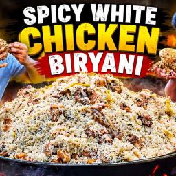 Spicy White Chicken Biryani – Outdoor Cooking