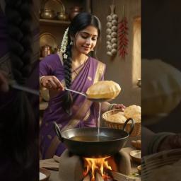 Chole Bhature with Lassi – Traditional Indian Village Style
