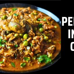 Mushroom and Peas Curry (Matar Mushroom)