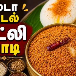 Idli Podi (Chili Powder) with Flax Seeds - Delta Style