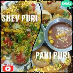 Pani Puri and Sev Puri – Street Style