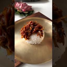 Tomato Pyaaz Bharta with Chawal