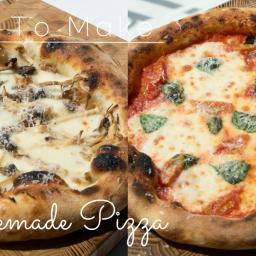 Homemade Neapolitan Pizza (Mushroom & Margherita)
