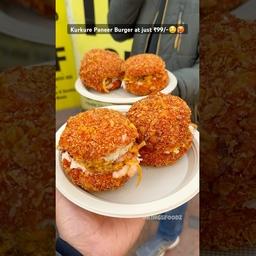 Kurkure Paneer Burger